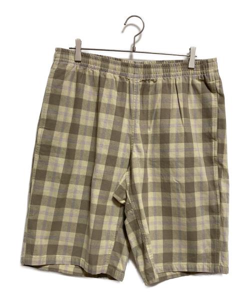 GRAMICCI（グラミチ）GRAMICCI (グラミチ) SWELL SHORT SHADOW PLAID ベージュ サイズ:XL 未使用品の古着・服飾アイテム
