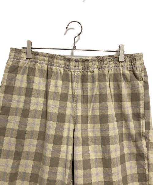 GRAMICCI（グラミチ）GRAMICCI (グラミチ) SWELL SHORT SHADOW PLAID ベージュ サイズ:XL 未使用品の古着・服飾アイテム