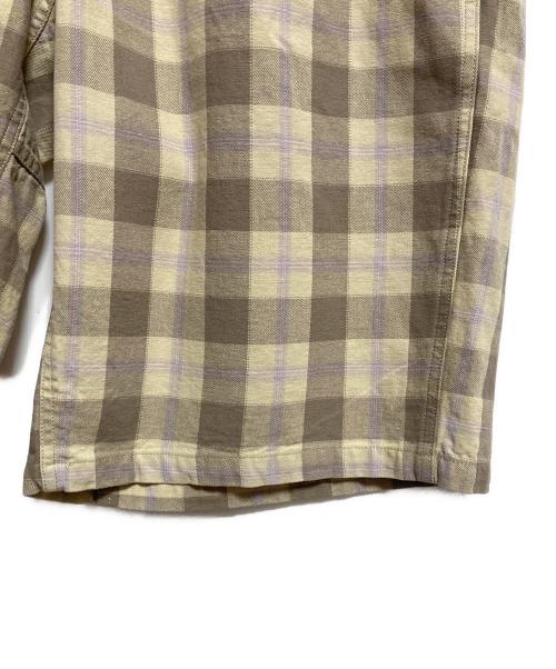 GRAMICCI（グラミチ）GRAMICCI (グラミチ) SWELL SHORT SHADOW PLAID ベージュ サイズ:XL 未使用品の古着・服飾アイテム