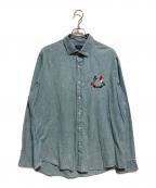 POLO RALPH LAURENポロ・ラルフローレン）の古着「デニムシャツ」｜ブルー