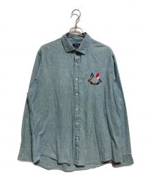 POLO RALPH LAUREN（ポロ・ラルフローレン）の古着「デニムシャツ」｜ブルー