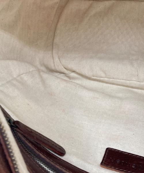 genten（ゲンテン）genten (ゲンテン) レザーショルダーバッグ ブラウンの古着・服飾アイテム