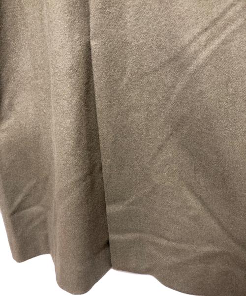 SACRA（サクラ）SACRA (サクラ) ウールメルトン Vネックワンピース ブラウン サイズ:38の古着・服飾アイテム