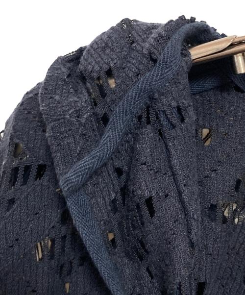 Uhr（ウーア）Uhr (ウーア) Lace Foodie Tops ネイビー サイズ:FREEの古着・服飾アイテム