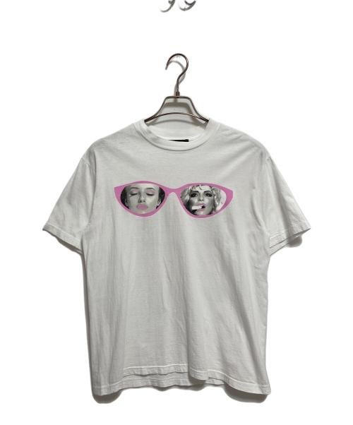 BODY RAP LONDON（ボディー ラップ ロンドン）BODY RAP LONDON (ボディー ラップ ロンドン) プリントTシャツ ホワイト サイズ:不明の古着・服飾アイテム