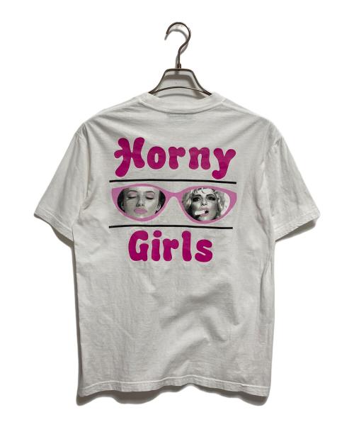 BODY RAP LONDON（ボディー ラップ ロンドン）BODY RAP LONDON (ボディー ラップ ロンドン) プリントTシャツ ホワイト サイズ:不明の古着・服飾アイテム