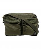 PORTERポーター）の古着「SHOULDER BAG(S)」｜オリーブ