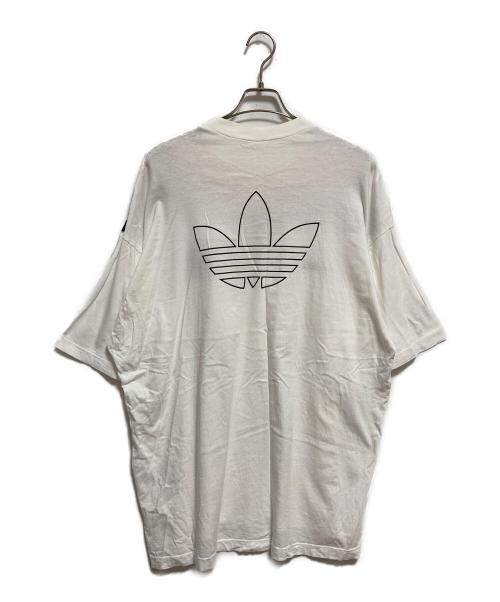 adidas（アディダス）adidas (アディダス) 90’ｓプリントＴシャツ ホワイト サイズ:Lの古着・服飾アイテム