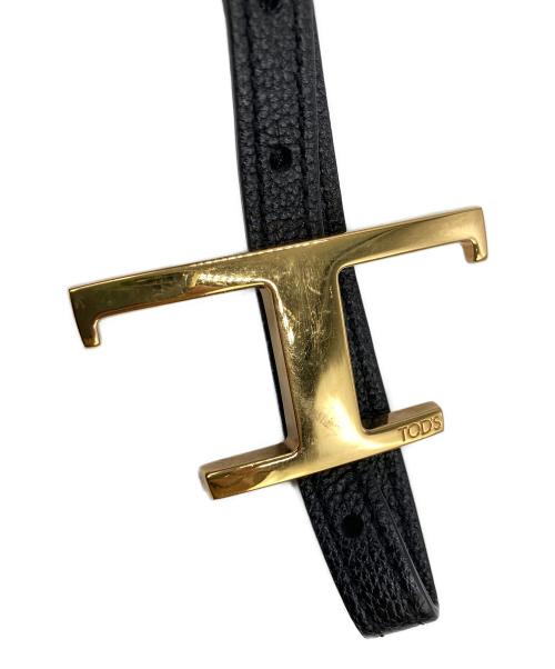 TOD'S（トッズ）TOD'S (トッズ) Tタイムレスショッピングバッグ ブラックの古着・服飾アイテム