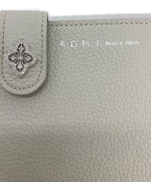 A.D.M.J.（エーディーエムジェイ）A.D.M.J. (エーディーエムジェイ) スリムウォレット アイボリーの古着・服飾アイテム