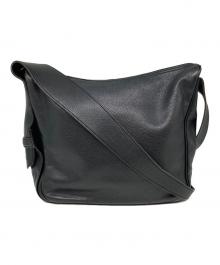LONGCHAMP（ロンシャン）の古着「レザーショルダーバッグ」｜ブラック