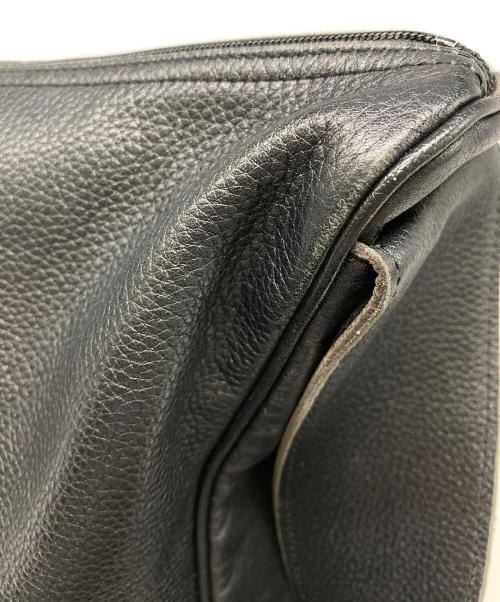 LONGCHAMP（ロンシャン）LONGCHAMP (ロンシャン) レザーショルダーバッグ ブラックの古着・服飾アイテム