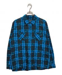 RATS（ラッツ）の古着「DOT CHECK SHIRT」｜ブルー×ブラック