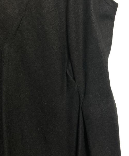 LEQUIO（レキオ）LEQUIO (レキオ) ノースリーブリネンワンピース ブラック サイズ:Mの古着・服飾アイテム