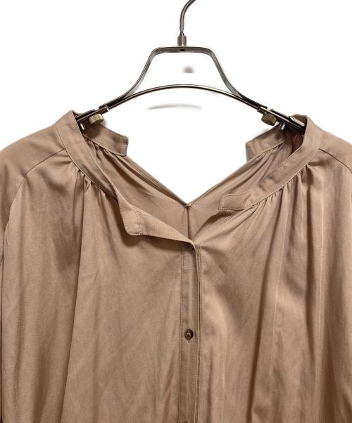 CHAOS（カオス）Chaos (カオス) ギャザーワンピース ベージュ サイズ:FREEの古着・服飾アイテム