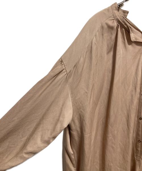CHAOS（カオス）Chaos (カオス) ギャザーワンピース ベージュ サイズ:FREEの古着・服飾アイテム