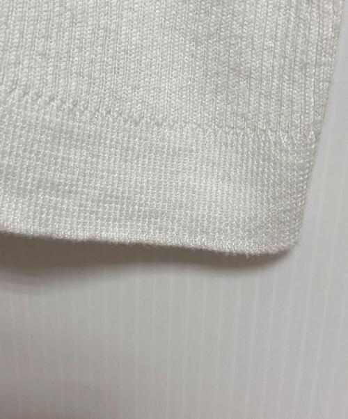 CELINE（セリーヌ）CELINE (セリーヌ) ニットタンクトップ ホワイト×ブラック サイズ:Mの古着・服飾アイテム