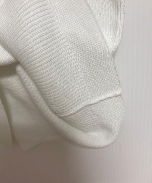 CELINE（セリーヌ）CELINE (セリーヌ) ニットタンクトップ ホワイト×ブラック サイズ:Mの古着・服飾アイテム