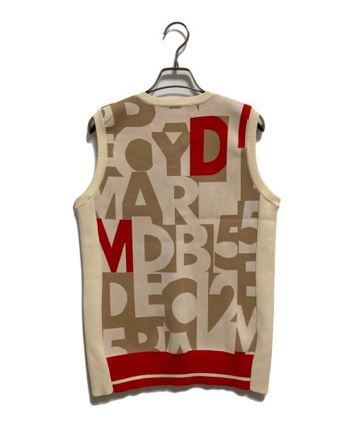 decembermay（ディセンバーメイ）DECEMBERMAY (ディセンバーメイ) Vネックニットベスト ベージュ サイズ:Mの古着・服飾アイテム