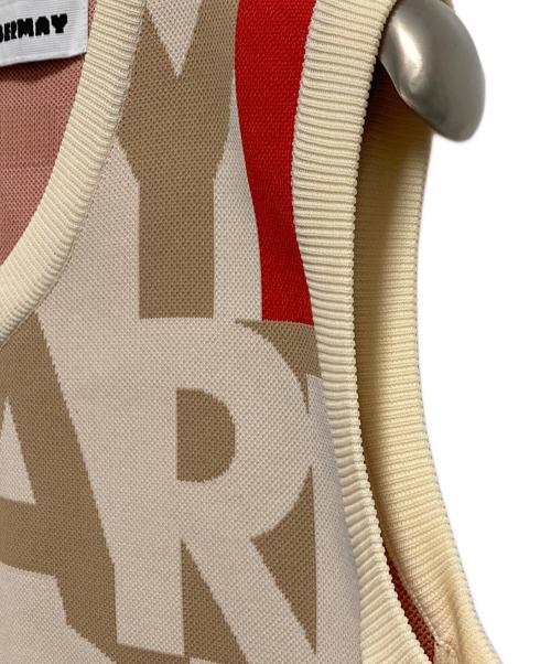 decembermay（ディセンバーメイ）DECEMBERMAY (ディセンバーメイ) Vネックニットベスト ベージュ サイズ:Mの古着・服飾アイテム
