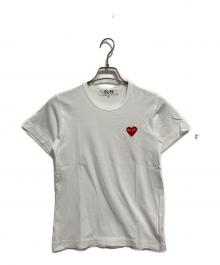 PLAY COMME des GARCONS（プレイコムデギャルソン）の古着「ハートワッペンTシャツ」｜ホワイト