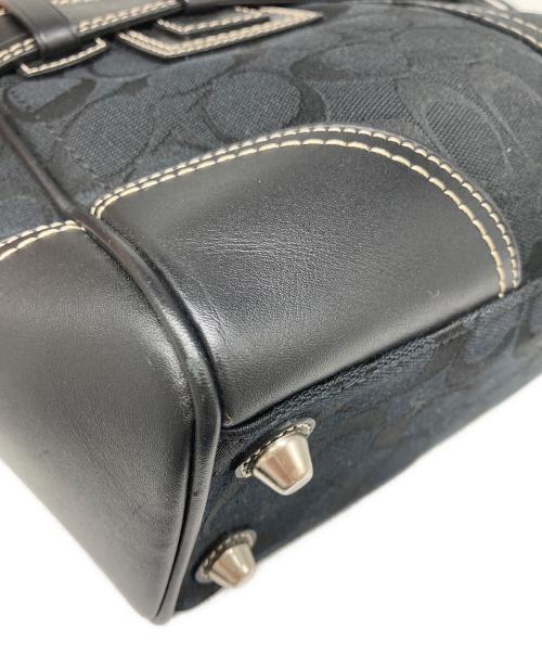 COACH（コーチ）COACH (コーチ) シグネチャー ハンドバッグ ブラックの古着・服飾アイテム