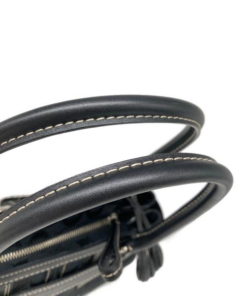 COACH（コーチ）COACH (コーチ) シグネチャー ハンドバッグ ブラックの古着・服飾アイテム