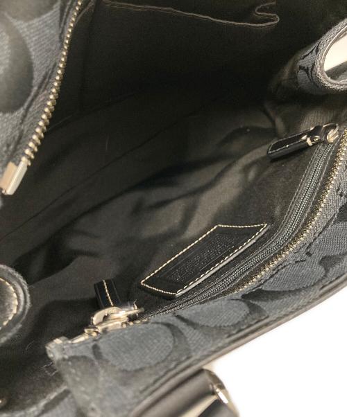 COACH（コーチ）COACH (コーチ) シグネチャー ハンドバッグ ブラックの古着・服飾アイテム