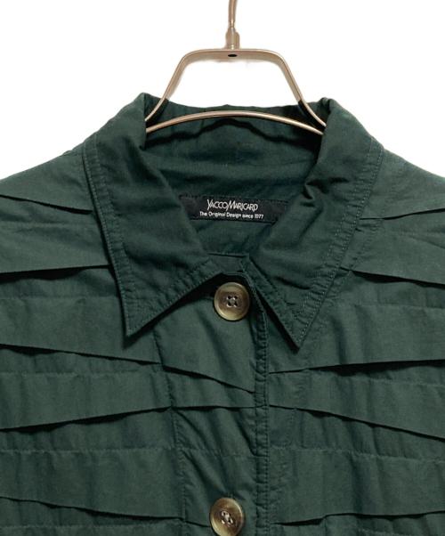 YACCO MARICARD（ヤッコマリカルド）YACCO MARICARD (ヤッコマリカルド) タックノースリーブシャツ グリーン サイズ:Nの古着・服飾アイテム