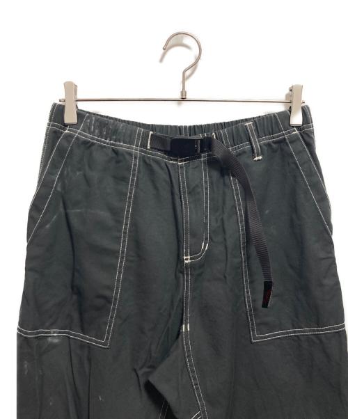 GRAMICCI（グラミチ）GRAMICCI (グラミチ) コントラスト ステッチ ルーズテーパード リッジパンツ グレー サイズ:Mの古着・服飾アイテム