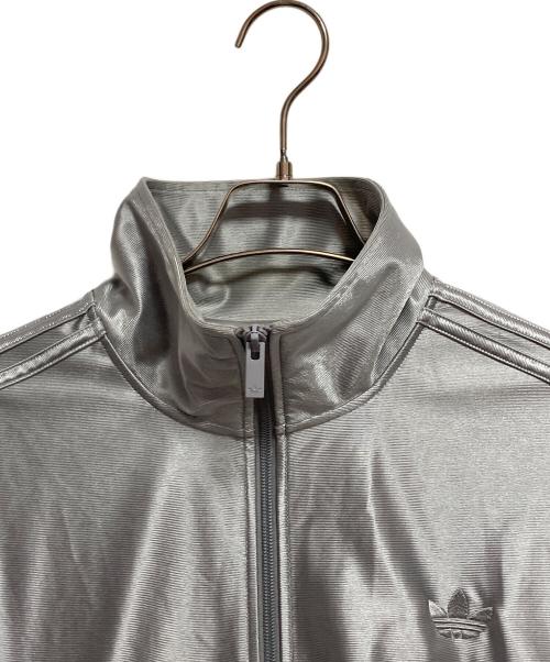 adidas（アディダス）adidas (アディダス) オーバーサイズ ファイヤーバード トラックトップ シルバー サイズ:Mの古着・服飾アイテム