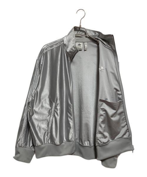 adidas（アディダス）adidas (アディダス) オーバーサイズ ファイヤーバード トラックトップ シルバー サイズ:Mの古着・服飾アイテム