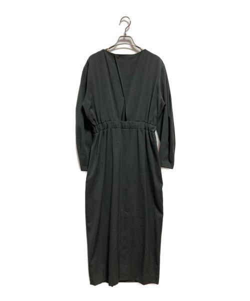 uncrave（アンクレイヴ3.）uncrave (アンクレイヴ3.) ギャバジン ドロストワンピース グレーの古着・服飾アイテム