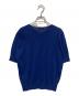 JOHN SMEDLEY (ジョンスメドレー) バイカラーニットポロシャツ ブルー サイズ:M：6000円