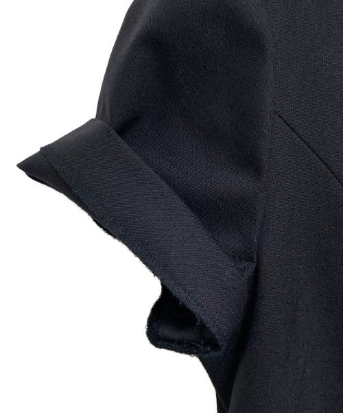 NOUV CONFINI（ヌーヴコンフィニ）NOUV CONFINI (ヌーヴコンフィニ) ラウンドカラーウールワンピース ネイビー サイズ:7の古着・服飾アイテム