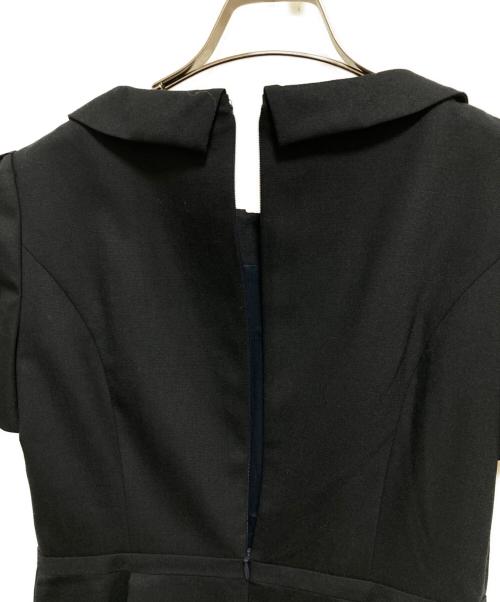 NOUV CONFINI（ヌーヴコンフィニ）NOUV CONFINI (ヌーヴコンフィニ) ラウンドカラーウールワンピース ネイビー サイズ:7の古着・服飾アイテム