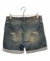 ALEXANDER WANG (アレキサンダー・ワン) ヴィンテージ加工 デニムショートパンツ インディゴ サイズ:25：5000円