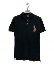 POLO RALPH LAUREN（ポロ・ラルフローレン）の古着「ビッグポニーポロシャツ」｜ブラック