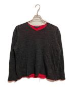 COMME des GARCONS HOMMEコムデギャルソン オム）の古着「ダブルフェイスニット」｜グレー