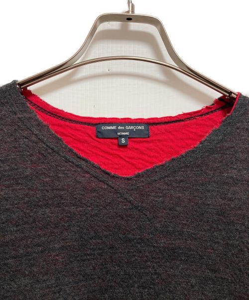 COMME des GARCONS HOMME（コムデギャルソン オム）COMME des GARCONS HOMME (コムデギャルソン オム) ダブルフェイスニット グレー サイズ:Sの古着・服飾アイテム