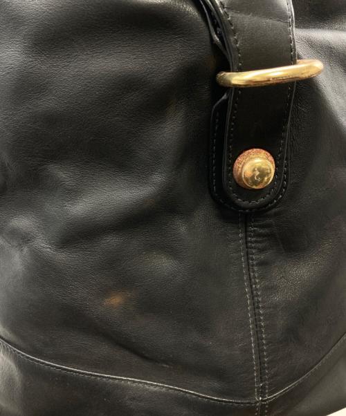 COACH（コーチ）COACH (コーチ) レザーボストンバッグ ブラックの古着・服飾アイテム
