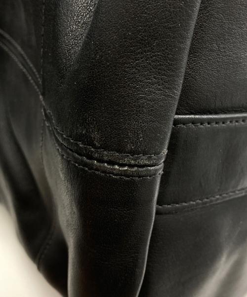 COACH（コーチ）COACH (コーチ) レザーボストンバッグ ブラックの古着・服飾アイテム