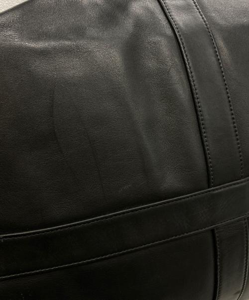 COACH（コーチ）COACH (コーチ) レザーボストンバッグ ブラックの古着・服飾アイテム