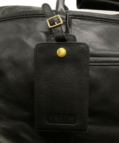 COACH（コーチ）COACH (コーチ) レザーボストンバッグ ブラックの古着・服飾アイテム