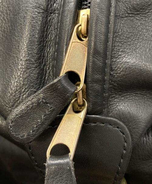 COACH（コーチ）COACH (コーチ) レザーボストンバッグ ブラックの古着・服飾アイテム