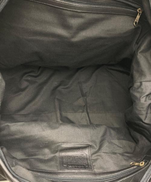 COACH（コーチ）COACH (コーチ) レザーボストンバッグ ブラックの古着・服飾アイテム