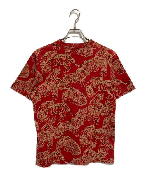 EVISU（エヴィス）EVISU (エヴィス) カモメプリント総柄カットソー レッド サイズ:40の古着・服飾アイテム