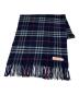 Burberry's（バーバリーズ）の古着「カシミヤチェックマフラー」｜ネイビー