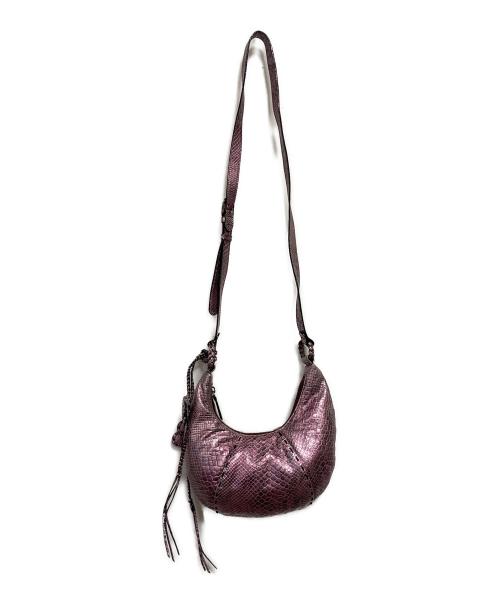 ANNA SUI（アナスイ）ANNA SUI (アナスイ) 型押しショルダーバッグ ピンクの古着・服飾アイテム