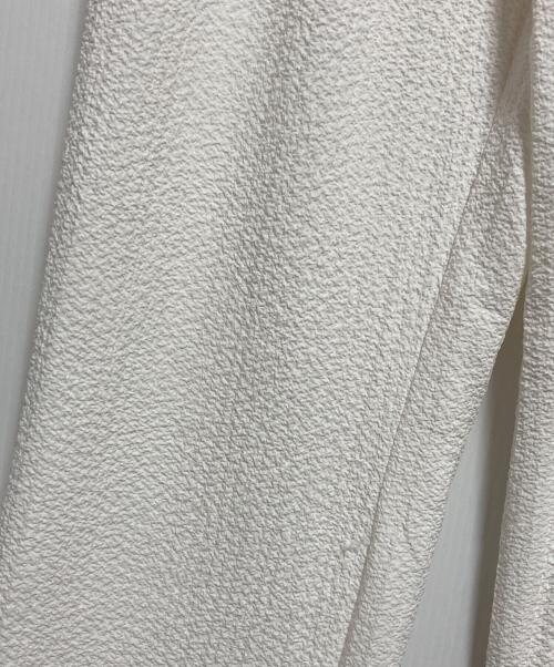 Calvin Klein（カルバンクライン）Calvin Klein (カルバンクライン) テクスチャー加工パンツ ホワイト サイズ:S 未使用品の古着・服飾アイテム